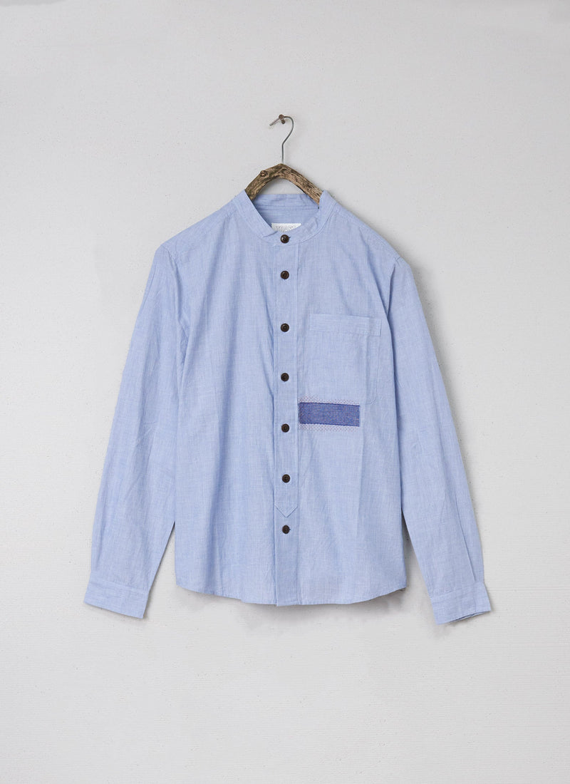 Renewed Jasper Chambray Shirt Size M (002) | Chambray Blue