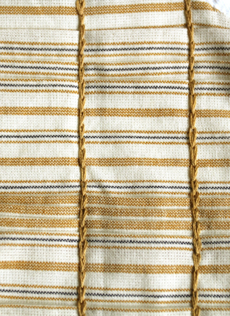 Renewed Tom of Holland Half Placket Cotton Shirt Size 6 | Ecru