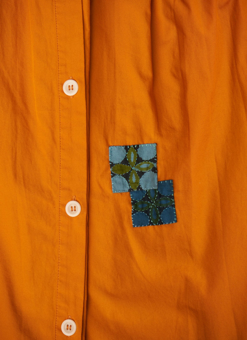 Renewed Pintuck Poplin Dress Size 14 (087) | Marigold