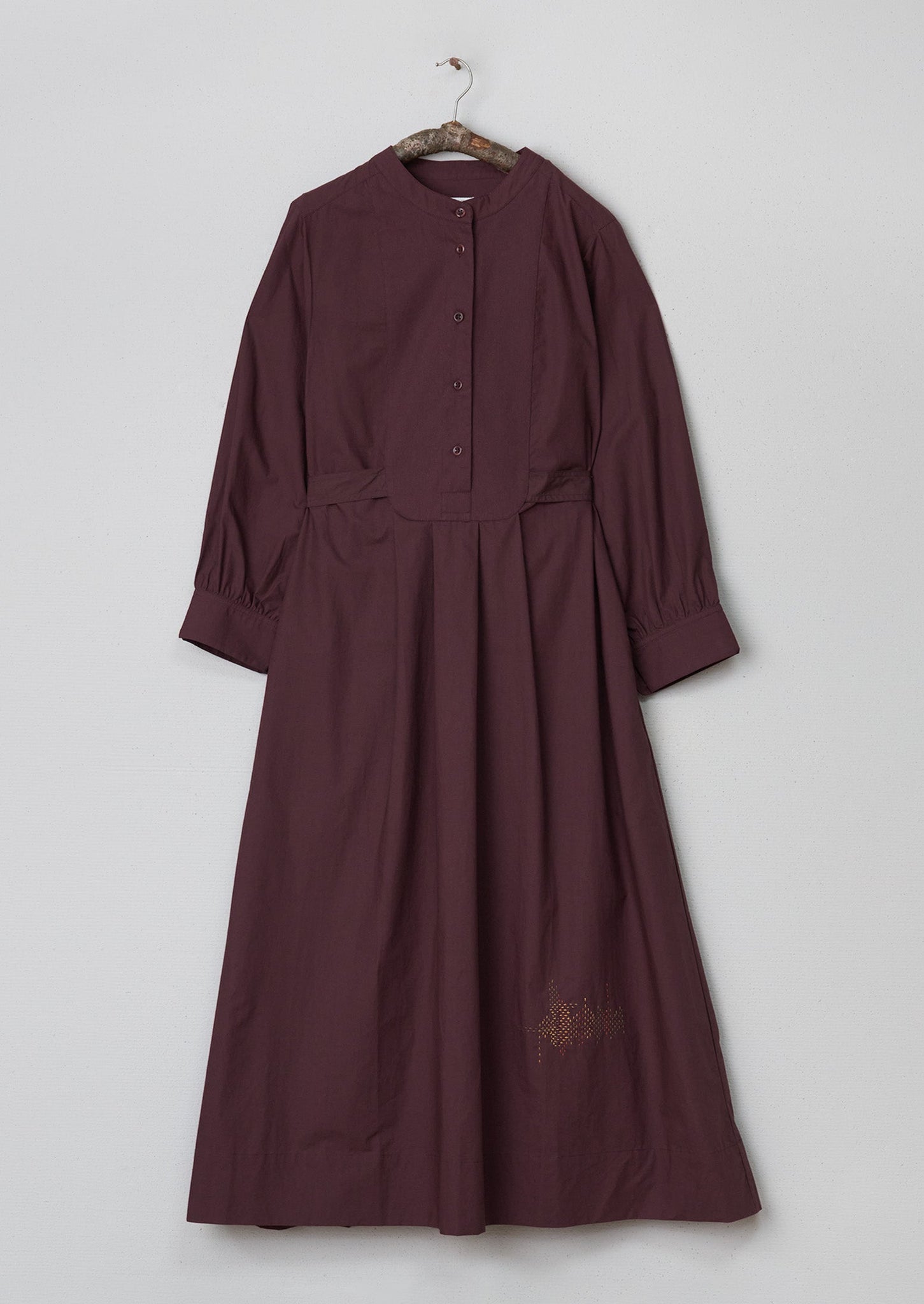Renewed Pique Bib Front Poplin Dress Size 8 (081) | Hickory