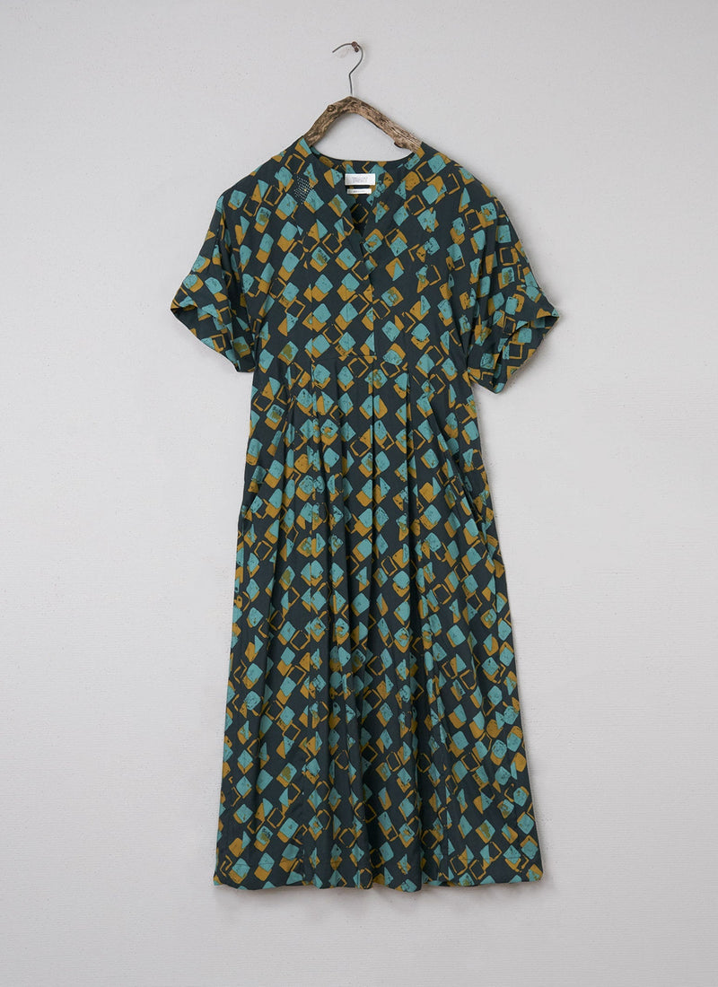 Renewed Peaks Print Easy Dress Size 8 (080) | Oil