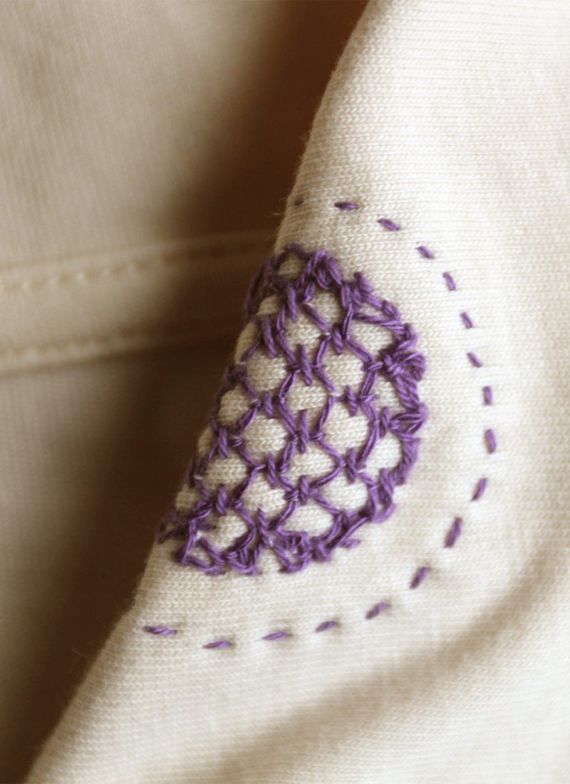 Renewed Organic Cotton Jersey Shirt Size S | Ecru