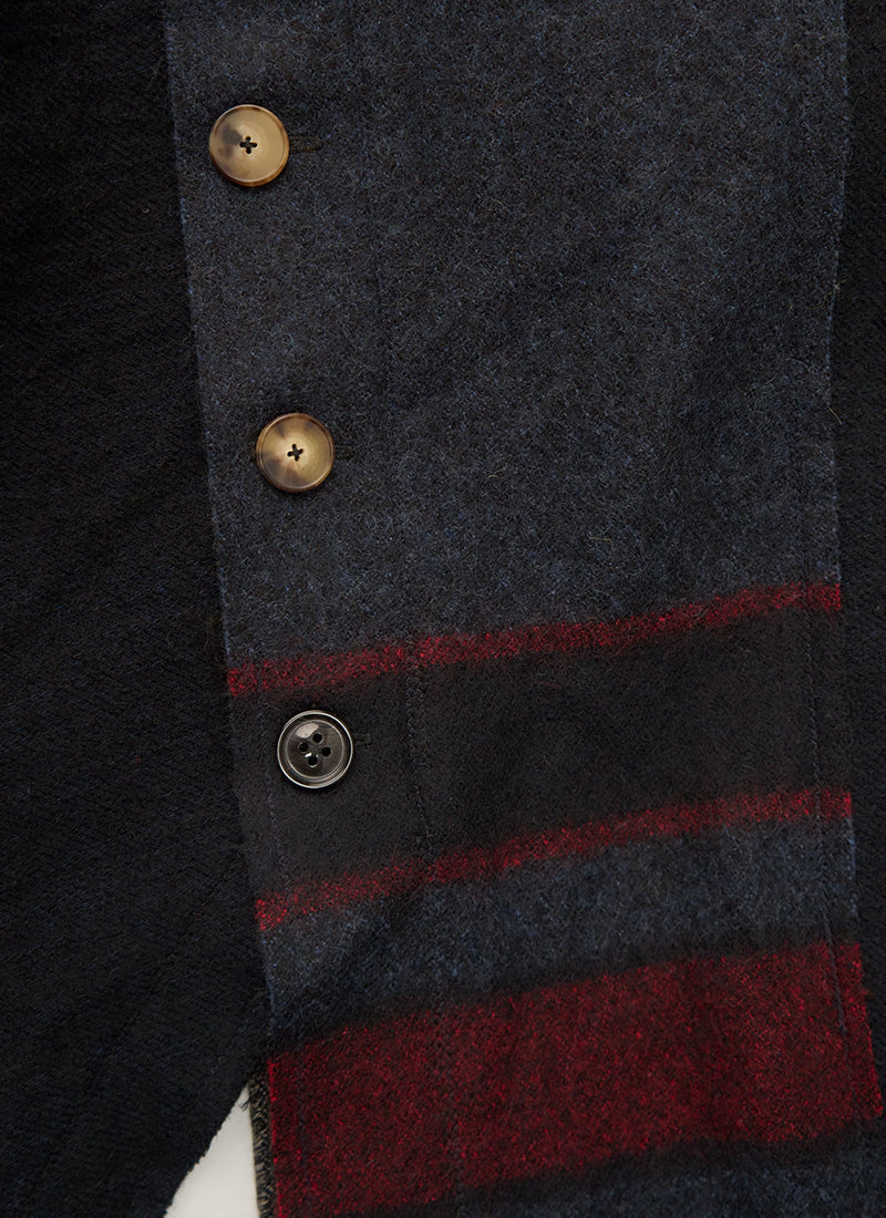 Renewed Cropped Jacket By Bethany Williams | Navy Multi