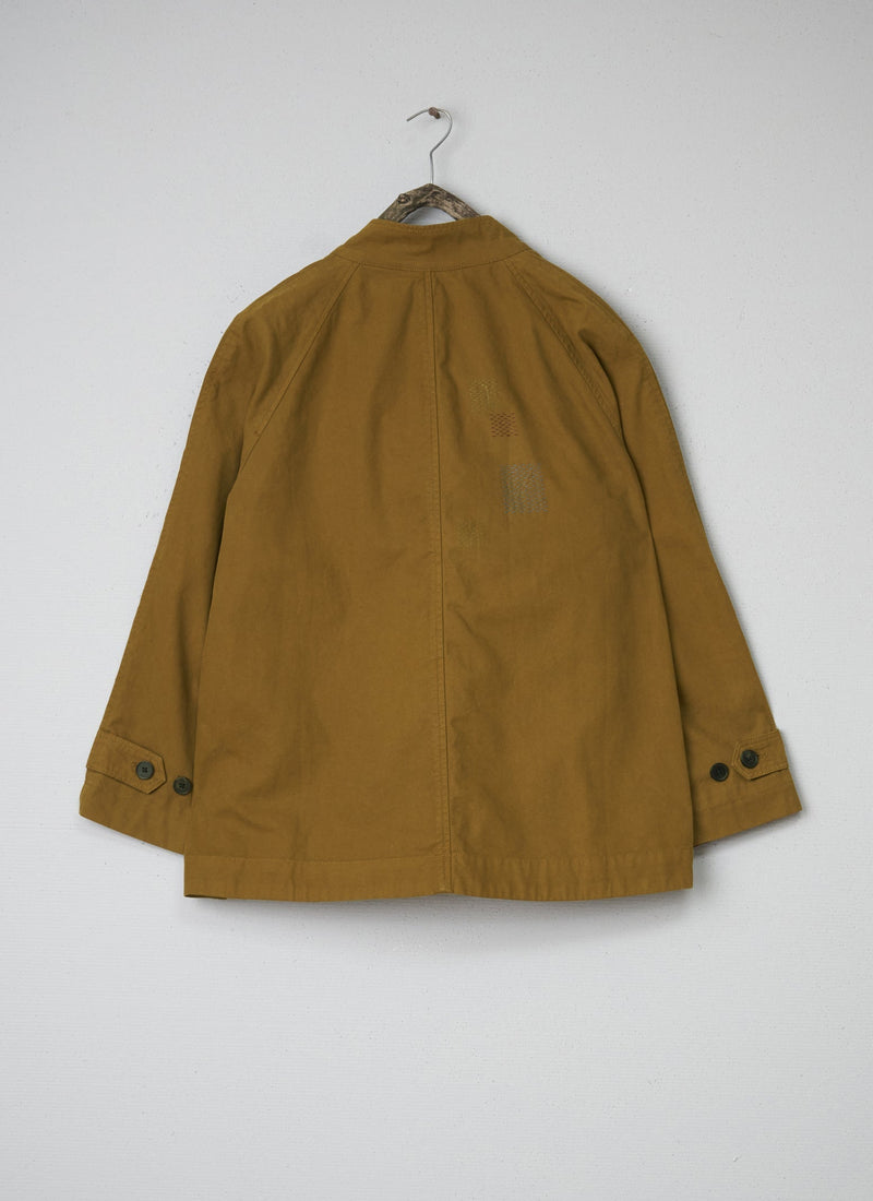Renewed Garment Dyed Utility Canvas Jacket Size 12 (005) | Tawny Brown