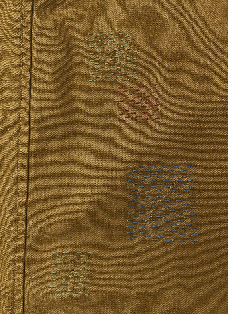 Renewed Garment Dyed Utility Canvas Jacket Size 12 (005) | Tawny Brown