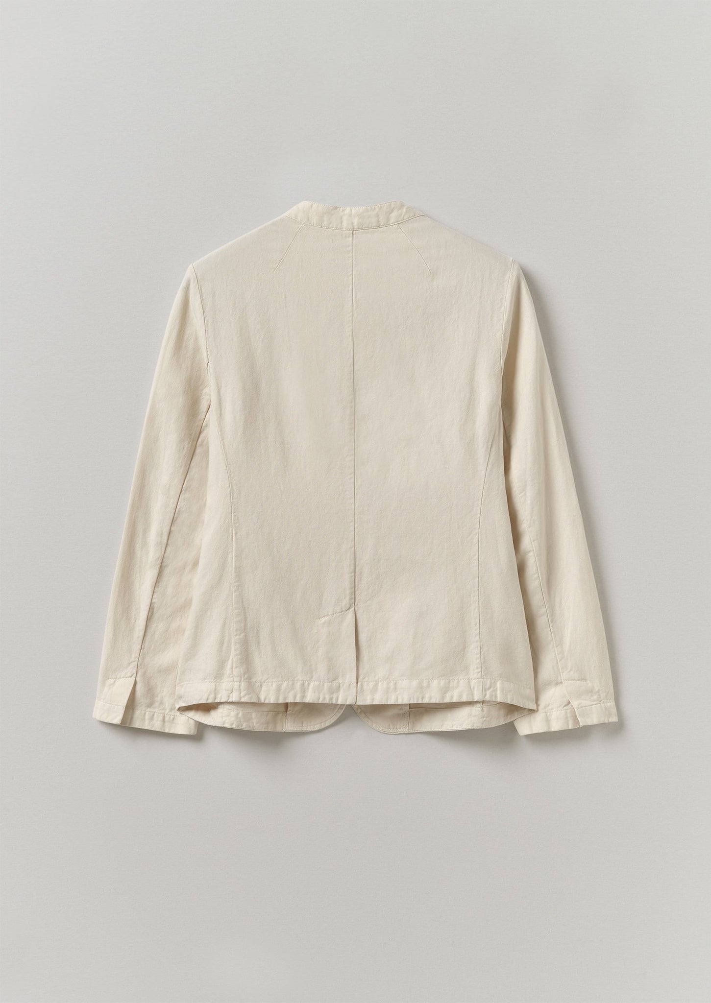 Renewed Cotton Linen Neat Jacket by Meta Struycken Size 10 (11) | Parchment