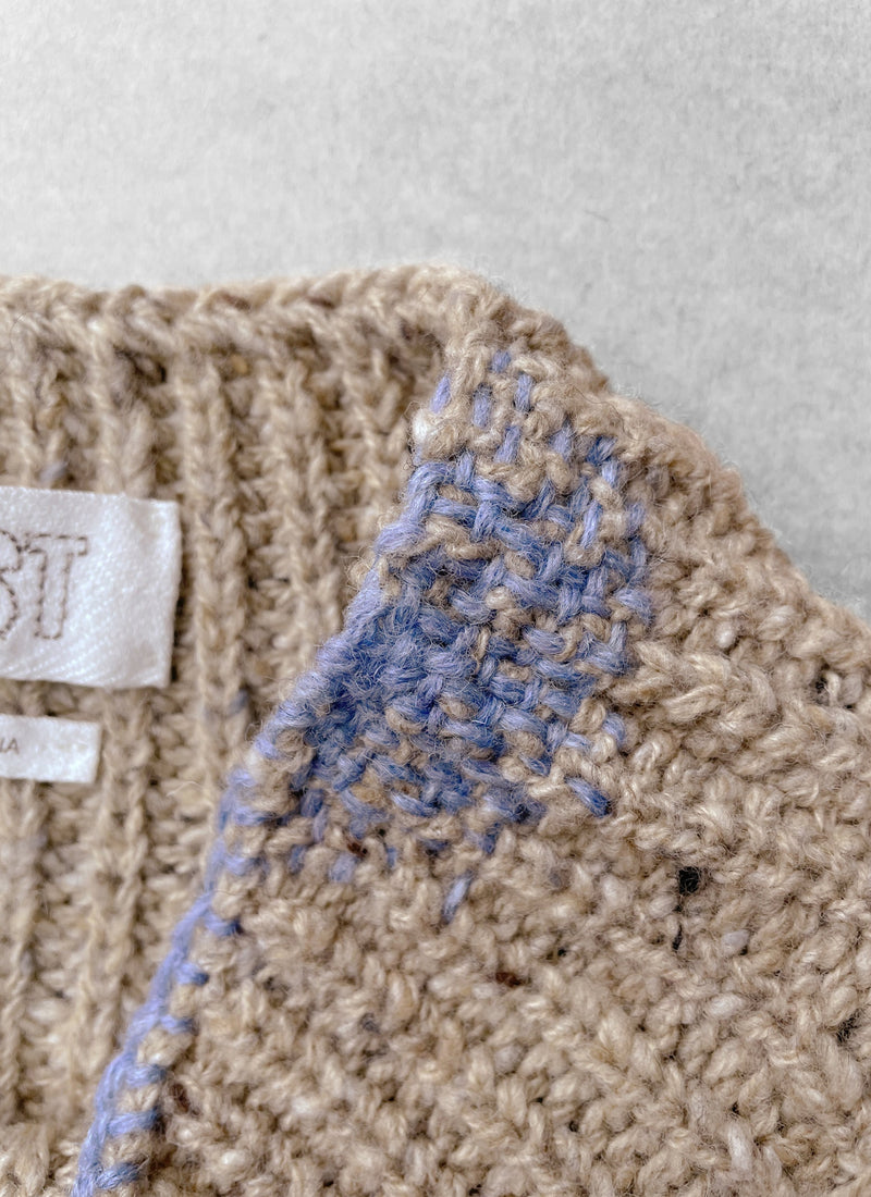 Renewed Fishermans Rib Donegal Sweater Size M (117) | Cobble
