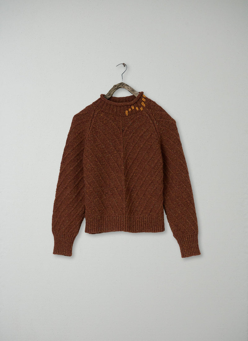 Renewed Ribbed Donegal Sweater Size S (129) | Firewood
