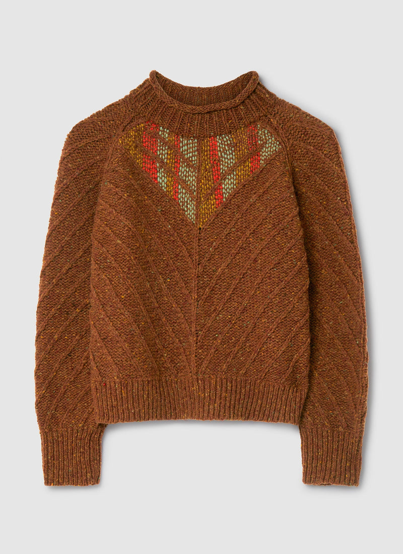 Renewed Ribbed Donegal Sweater Size S | Firewood