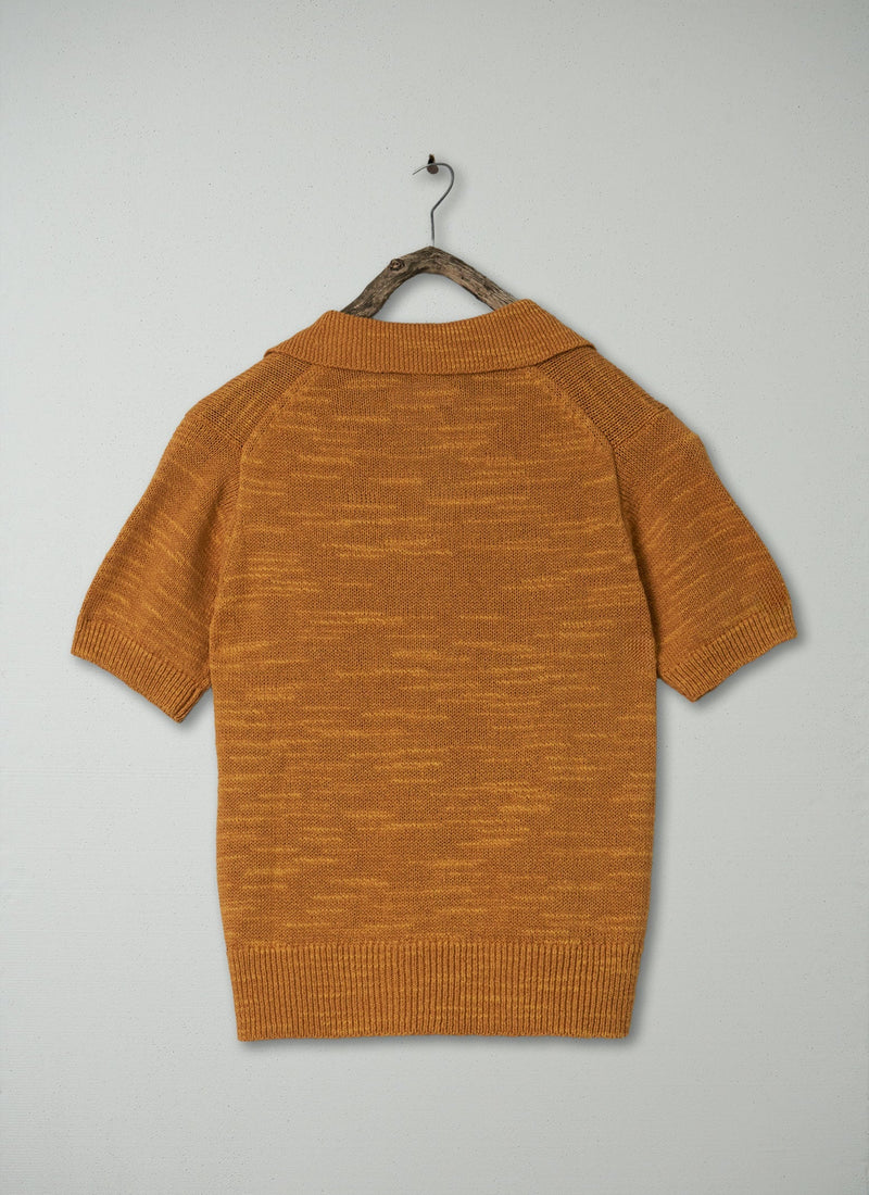 Renewed Cotton Linen Knitted Top Size S (138) | Dhal