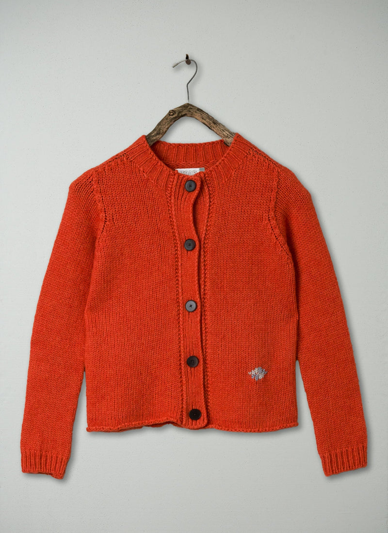 Renewed Soft Cotton Merino Cardigan Size XXS (139) | Blaze