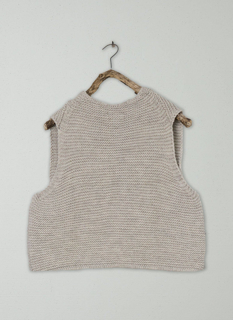 Renewed Textured Knit Gilet Size LXL (45) | Harvest