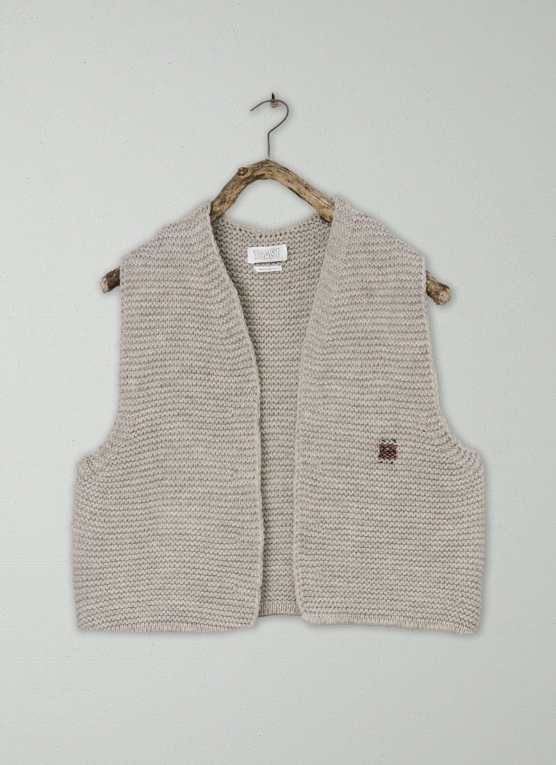 Renewed Textured Knit Gilet Size LXL (45) | Harvest