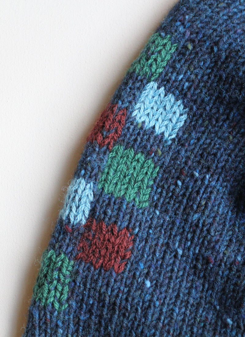 Renewed Donegal Wool Easy Sweater Size S | Midnight