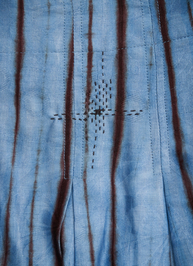 Renewed Tie Dye Cotton Skirt Size 10 (006) | Vibrant Blue