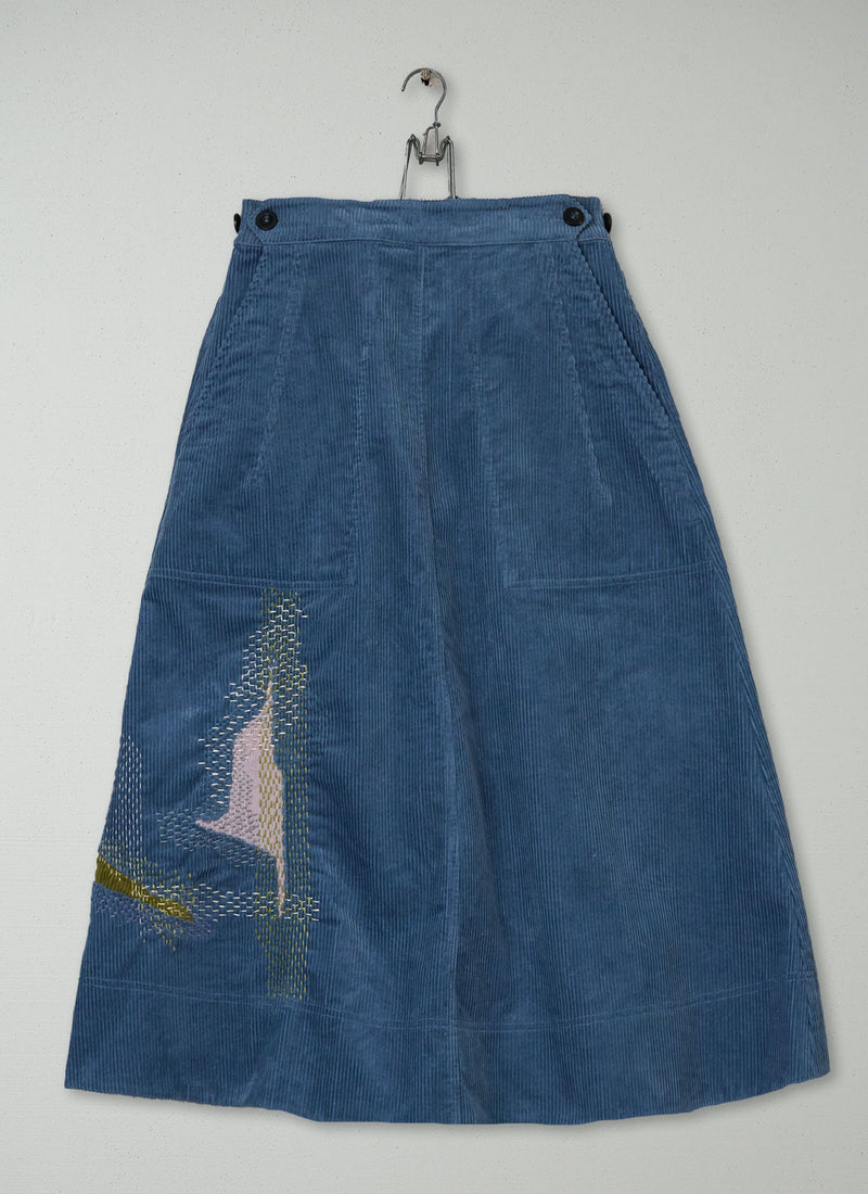Renewed Cord A Line Skirt Size M (012) | Myrtle