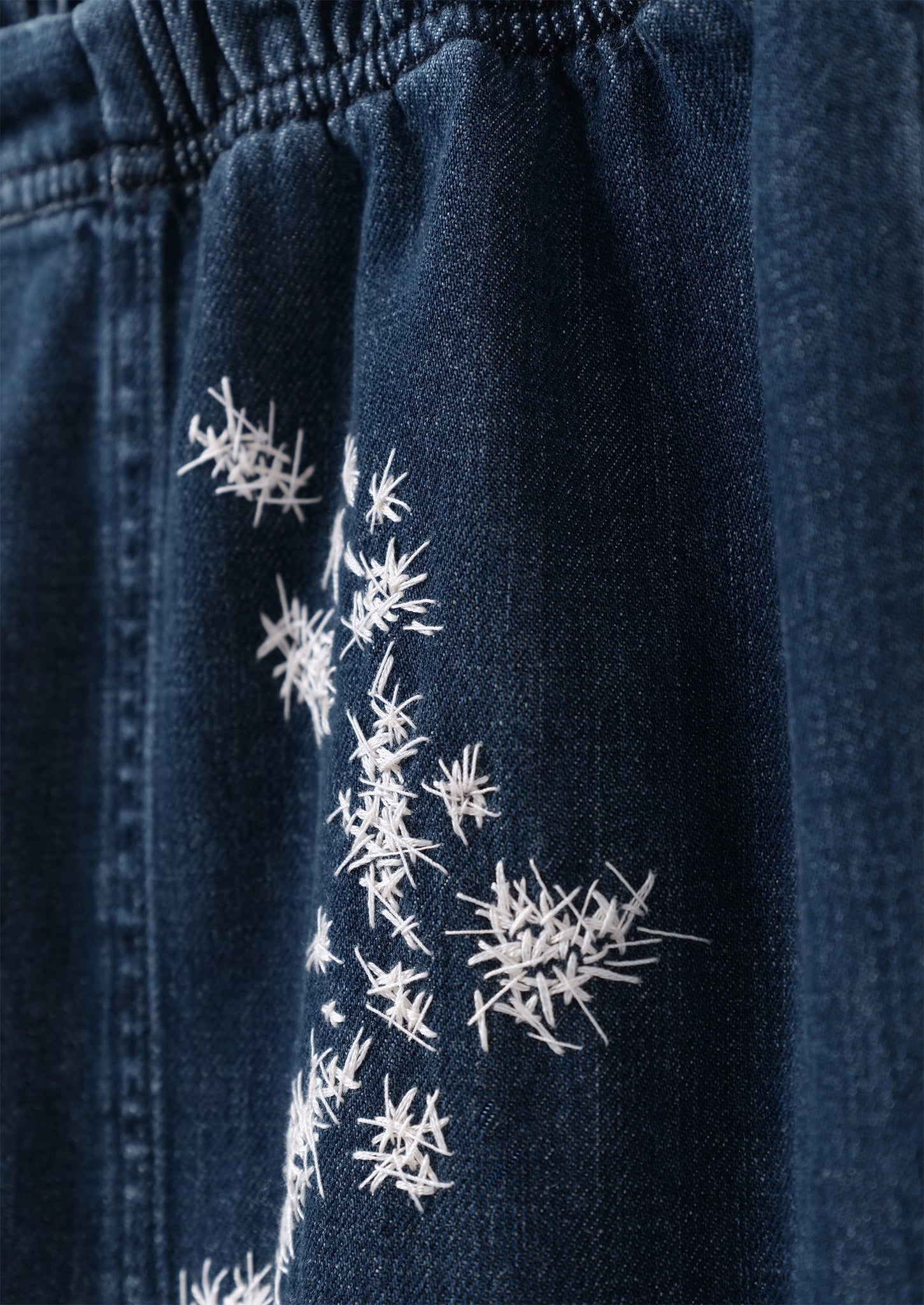 Renewed Suki Panelled Denim Trousers by Meta Struycken Size XS (58) | Indigo