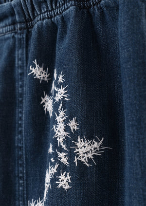 Renewed Suki Panelled Denim Trousers by Meta Struycken Size XS (58) | Indigo
