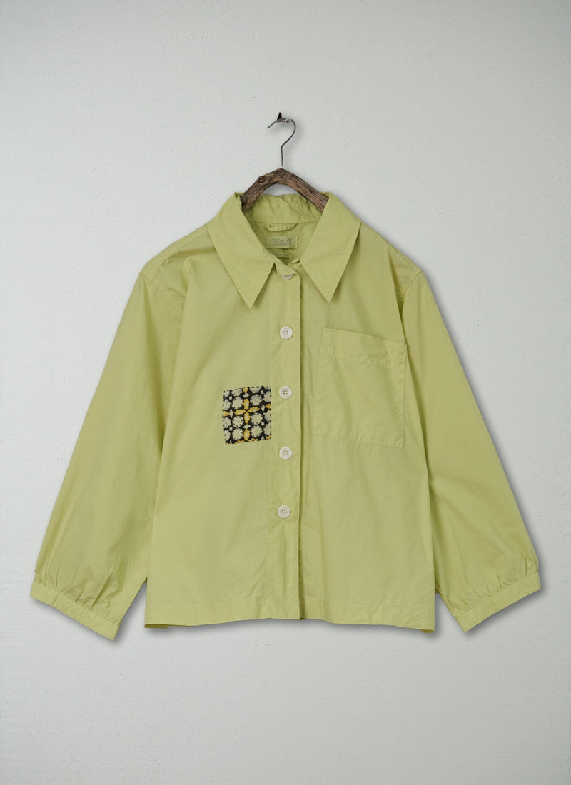 Renewed Poplin Patch Pocket Shirt Size 18 (50) | Pistachio