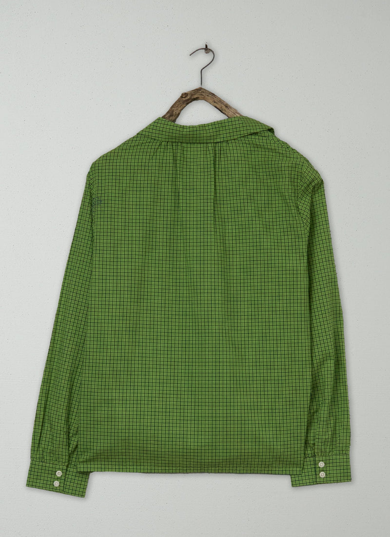 Renewed Anja Check Cotton Shirt Size 14 (64) | Green