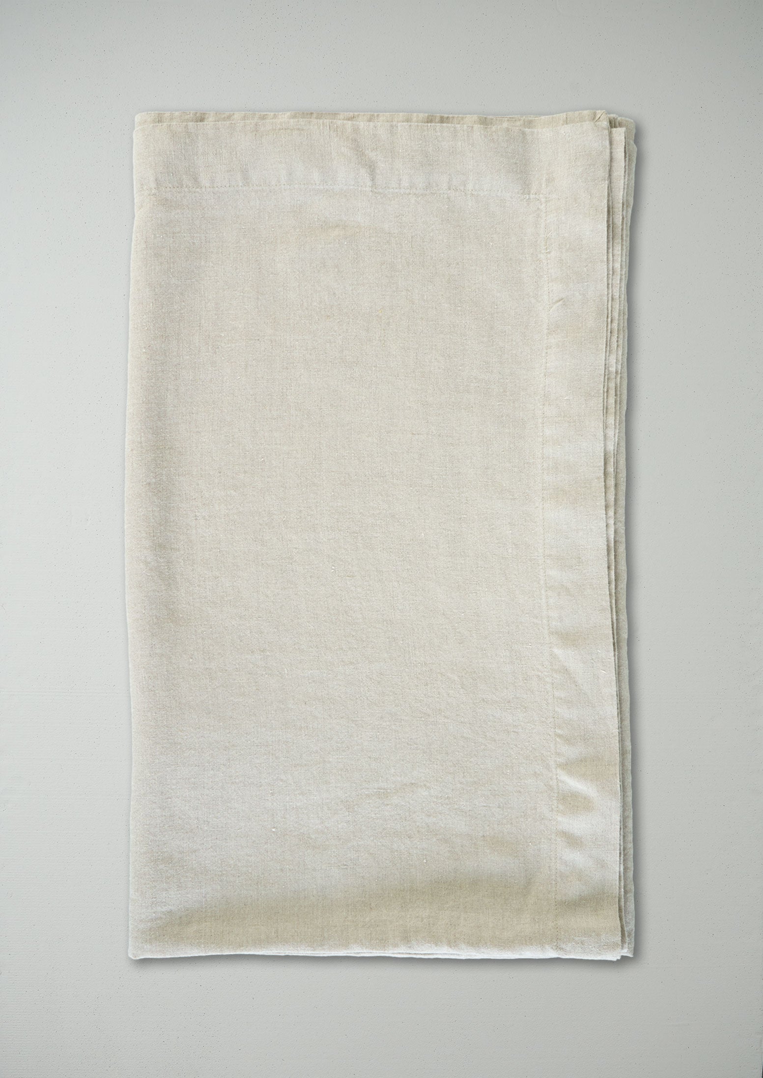 Reworn Linen Flat Sheet One Size (004) | Stone