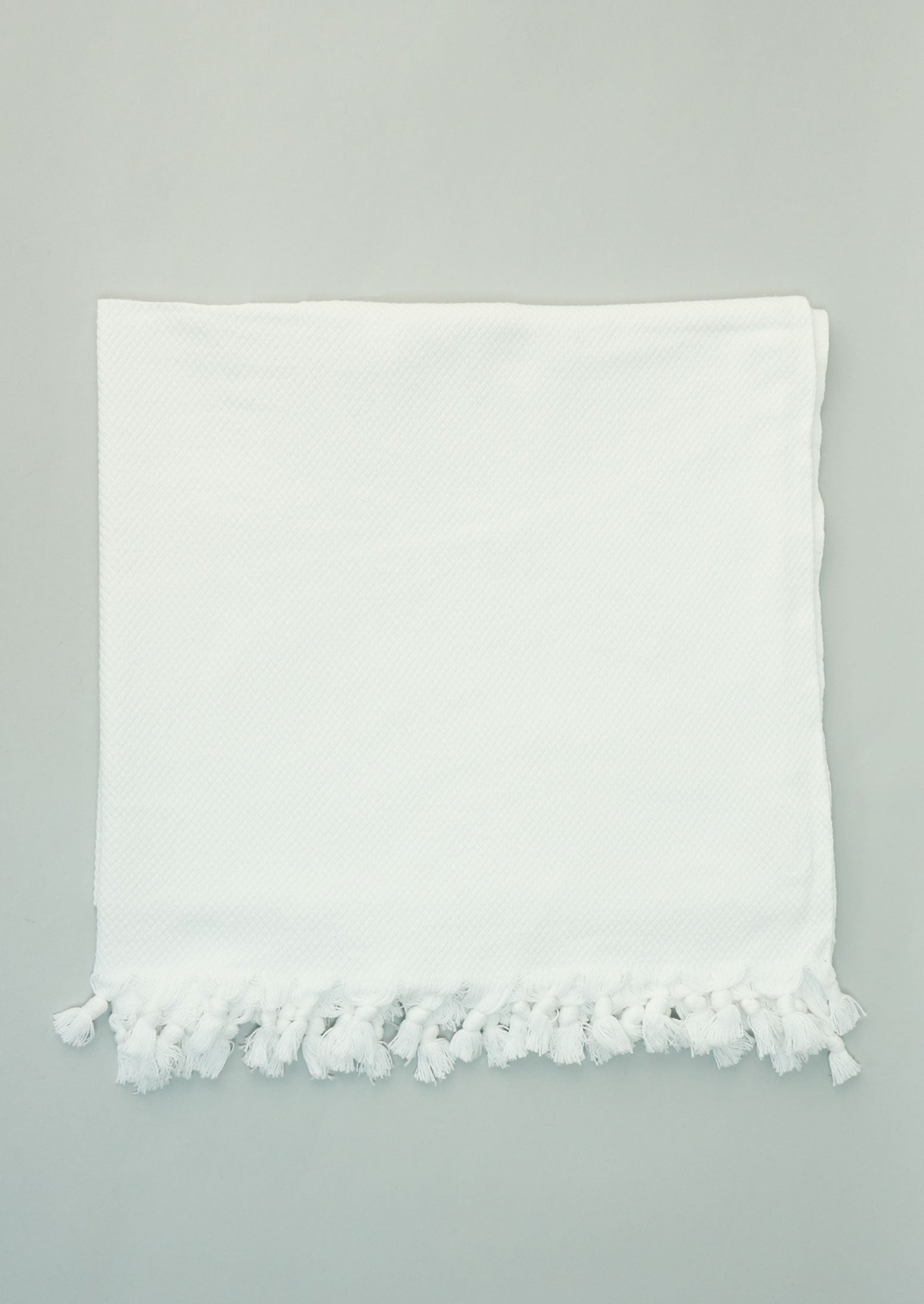 Reworn Aegean Bath Sheet (013) | White