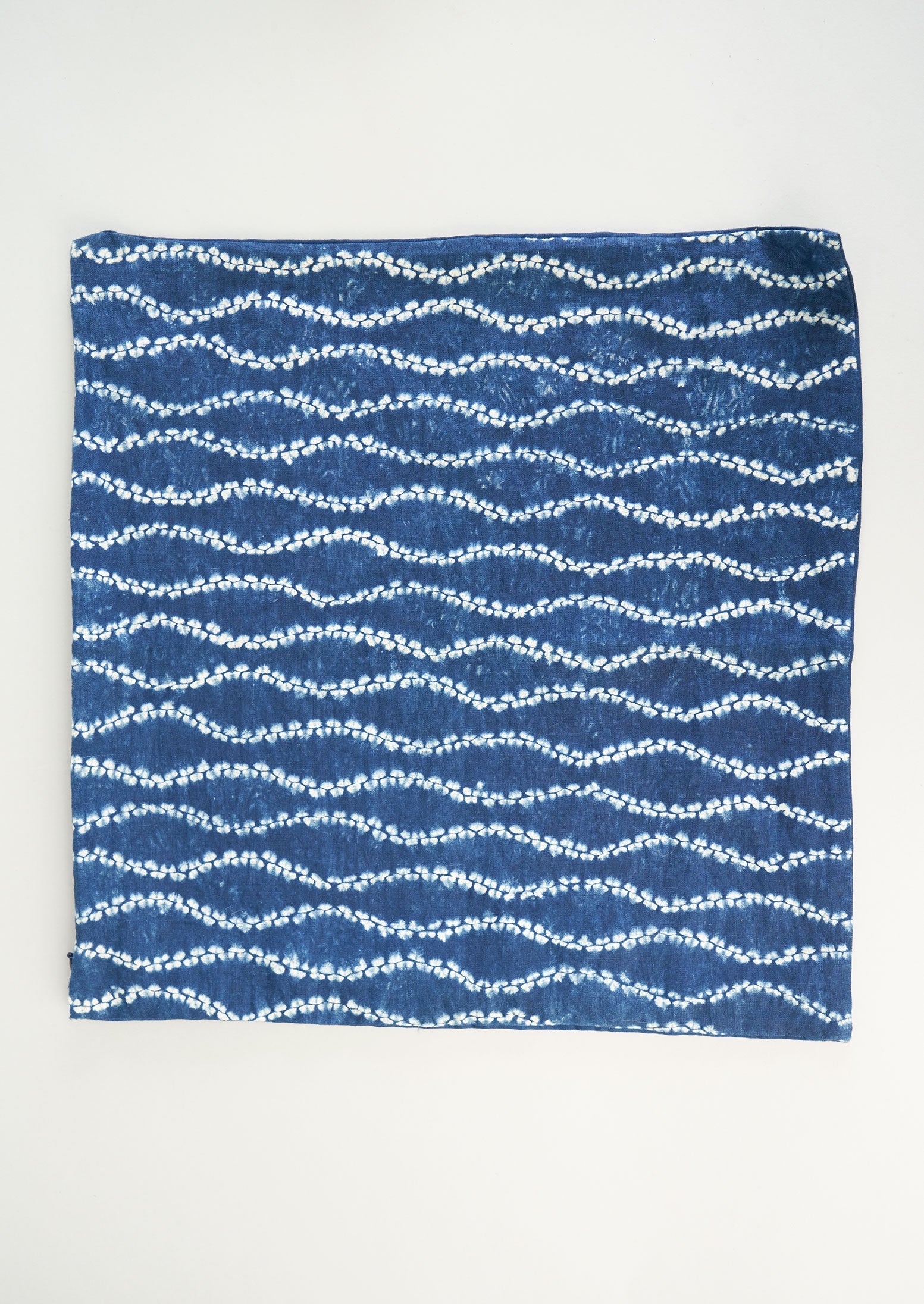 Reworn Shibori Cushion cover (005) | Indigo