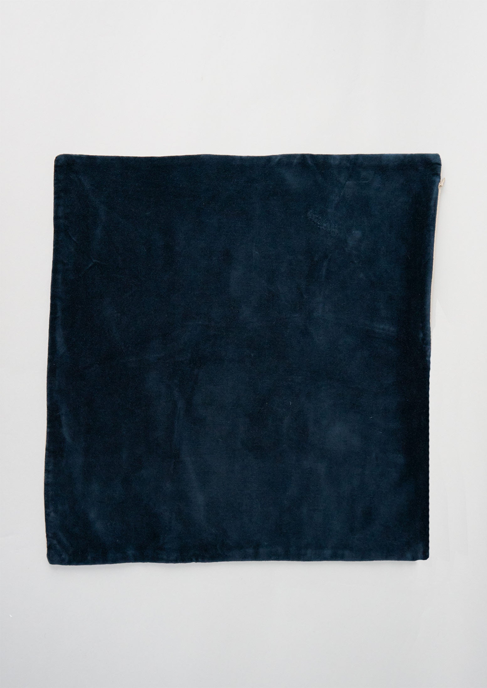Reworn Velvet Cushion Cover (056) | Teal/Natural