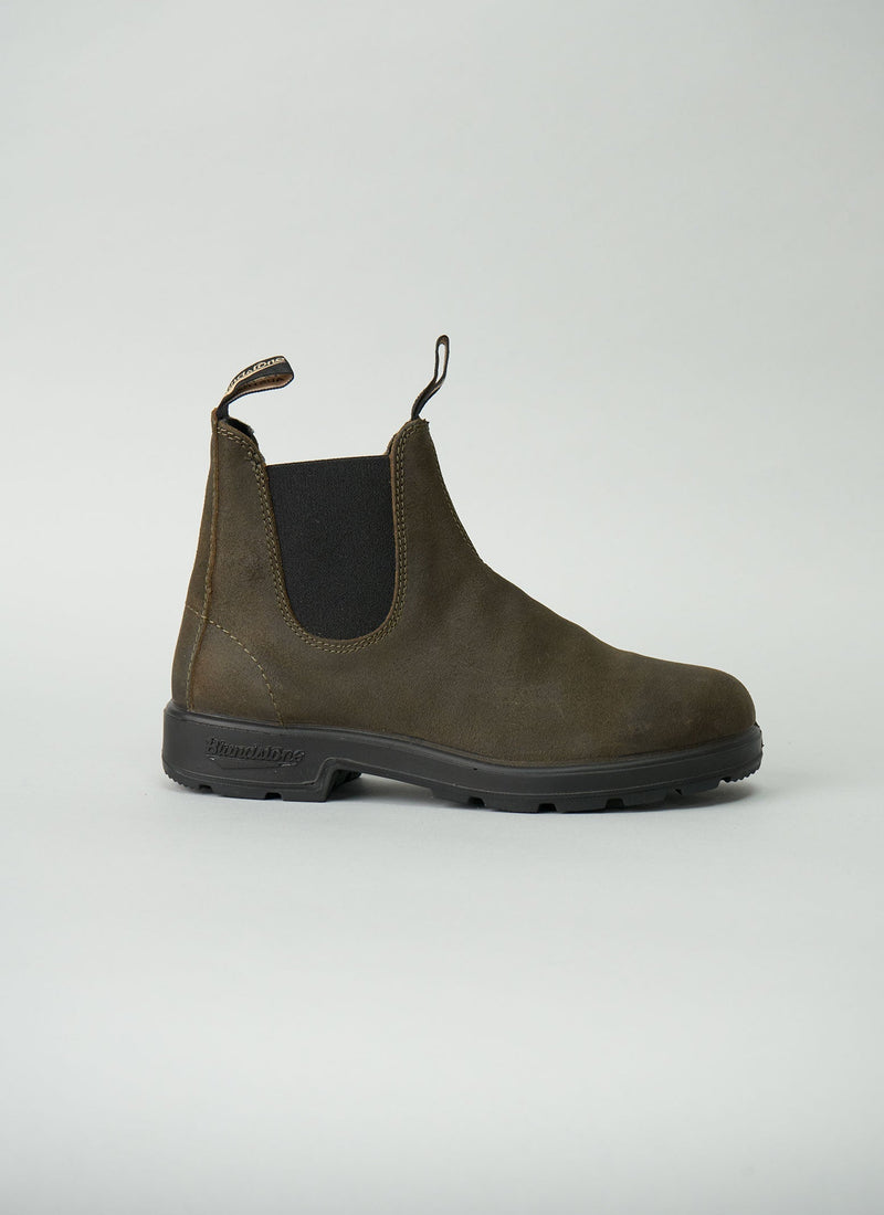 Reworn Blundstone Chelsea Boots Size 7 (022) | Olive