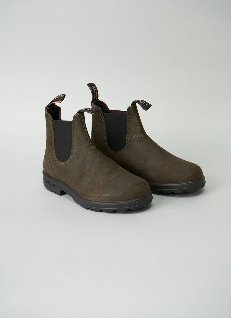 Reworn Blundstone Chelsea Boots Size 7 (022) | Olive