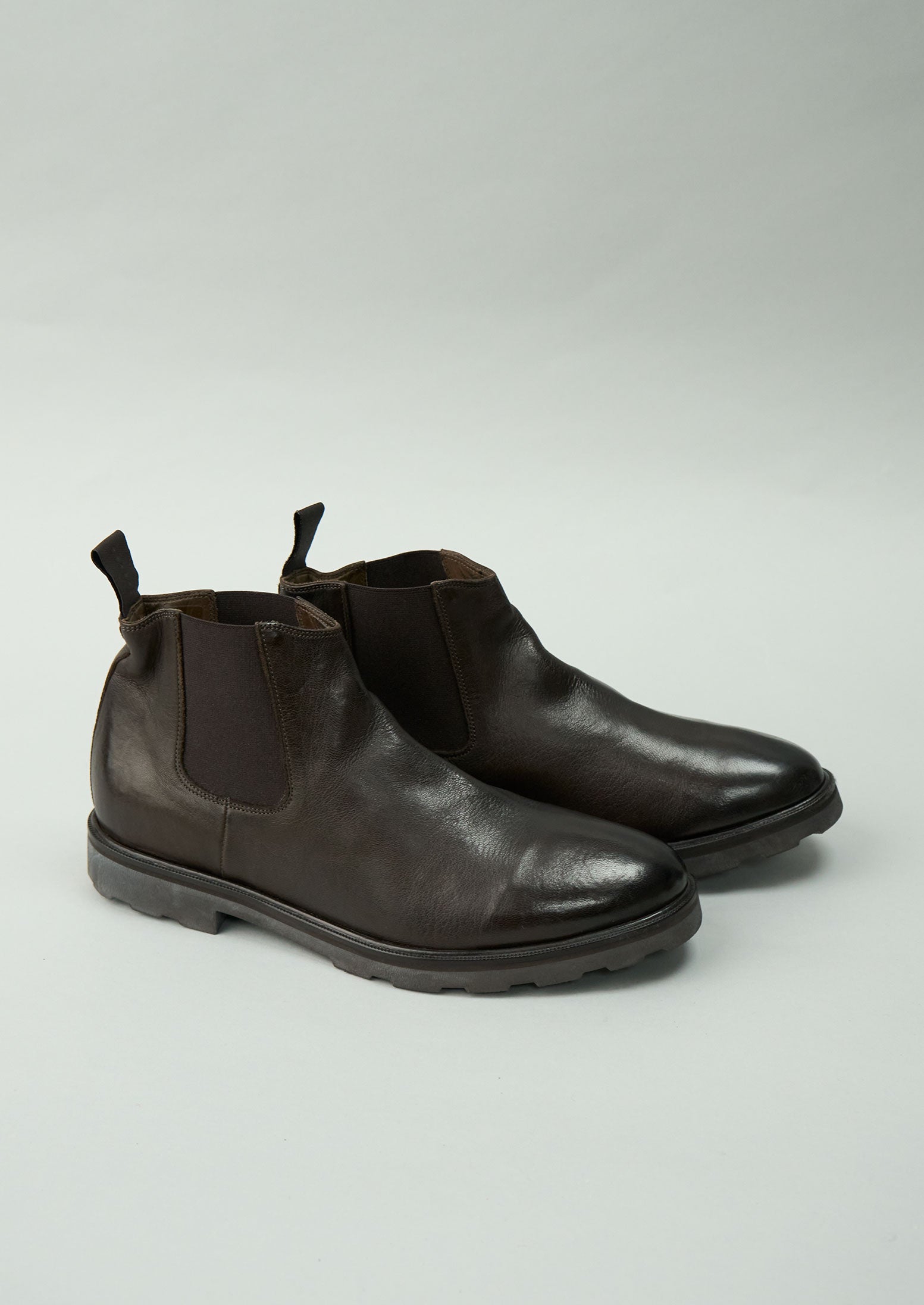 Reworn Sturlini Chelsea Boots Size 41 (451) | Dark Brown
