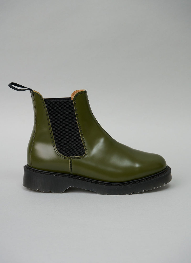 Reworn Solovair Dora Boots Size 5 (376) | Olive Green