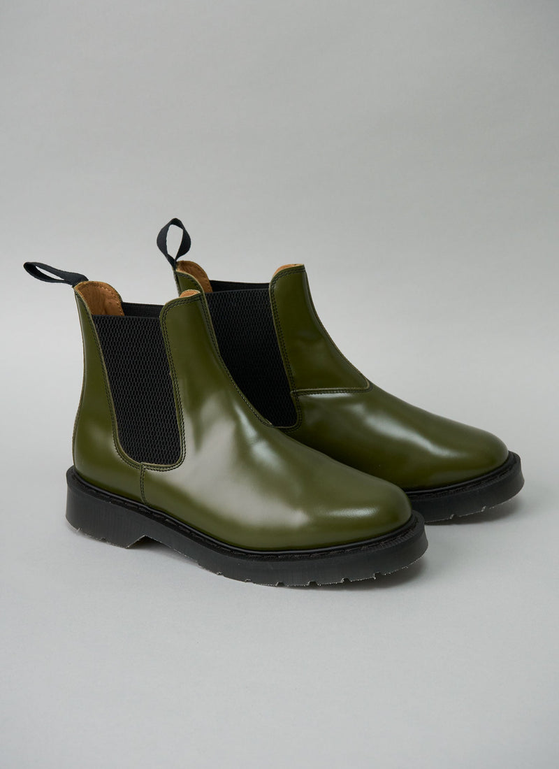 Reworn Solovair Dora Boots Size 5 (376) | Olive Green