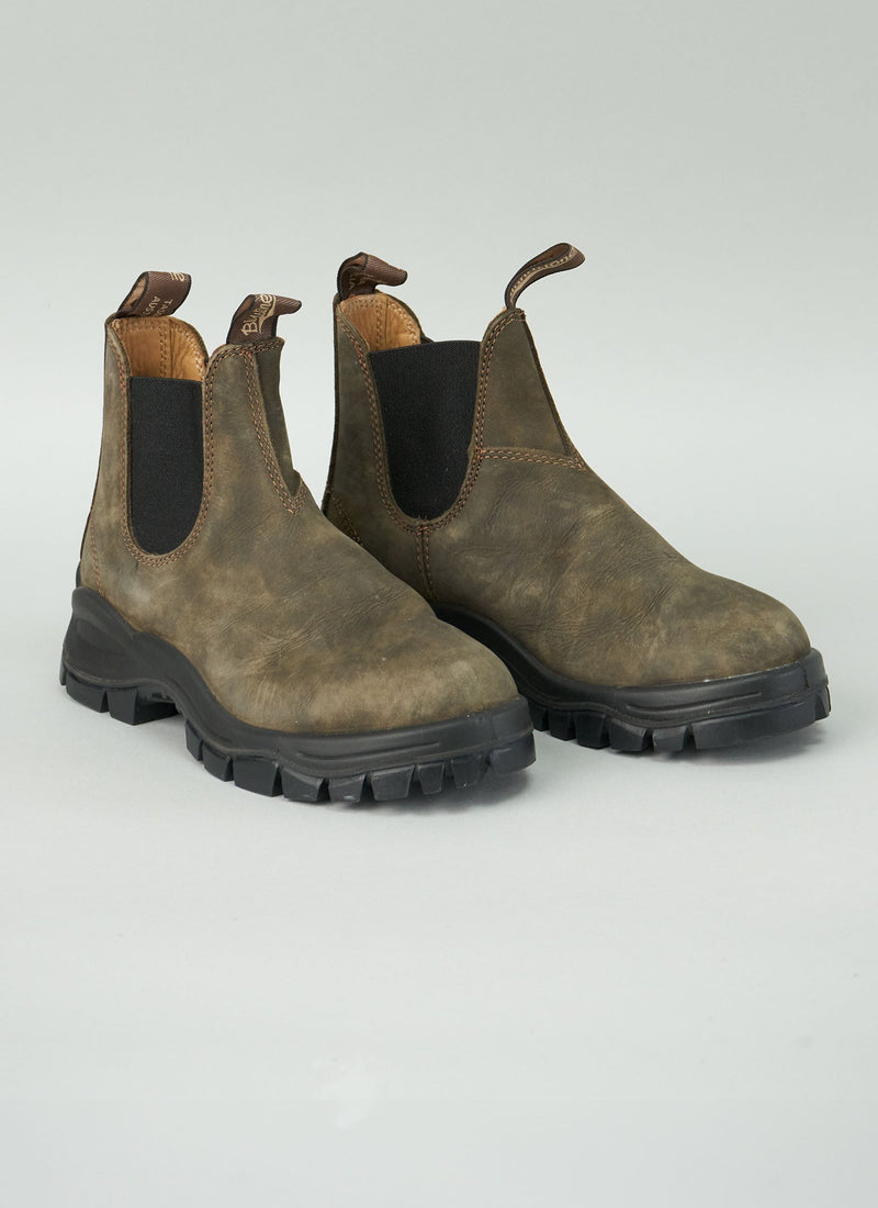 Reworn Blundstone Lug Boots Size 4 (075) | Brown