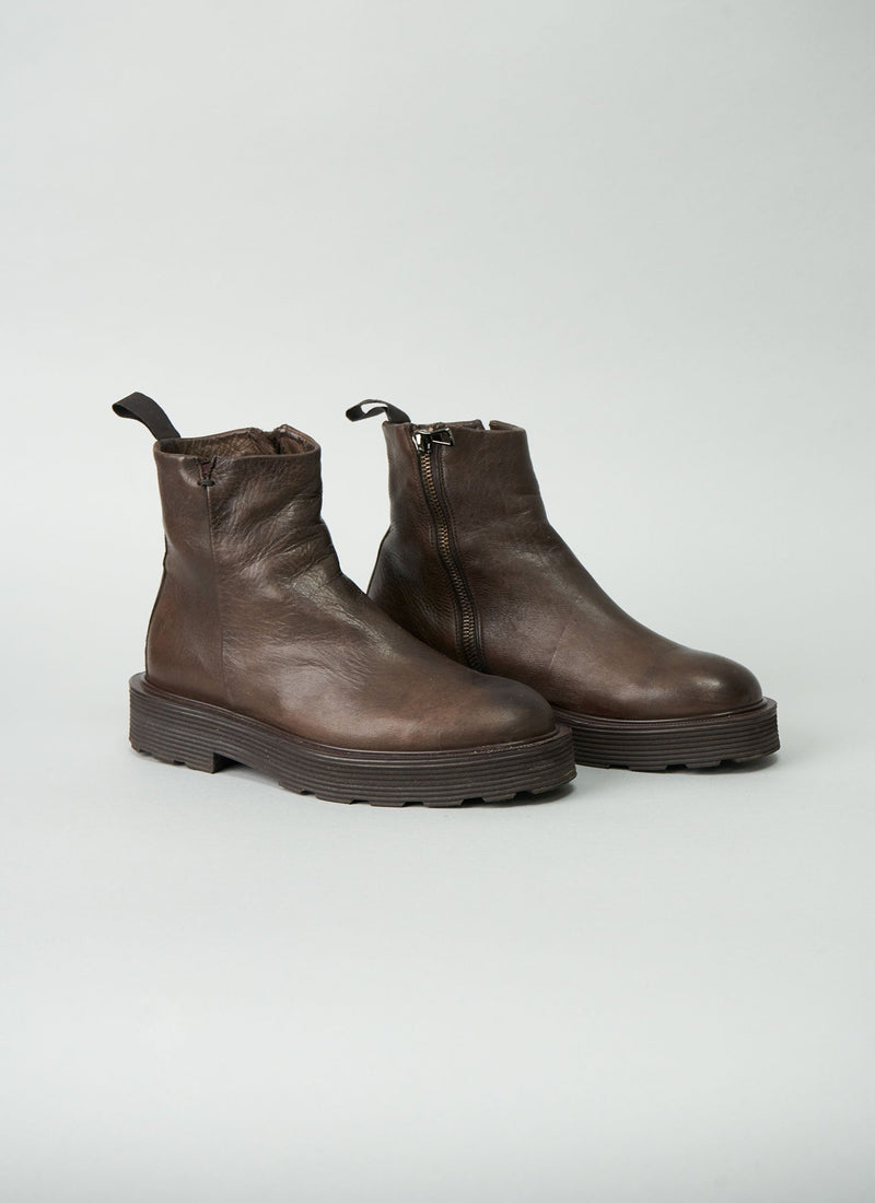 Reworn Sturlini Leather Boots Size 36 (026) | Brown