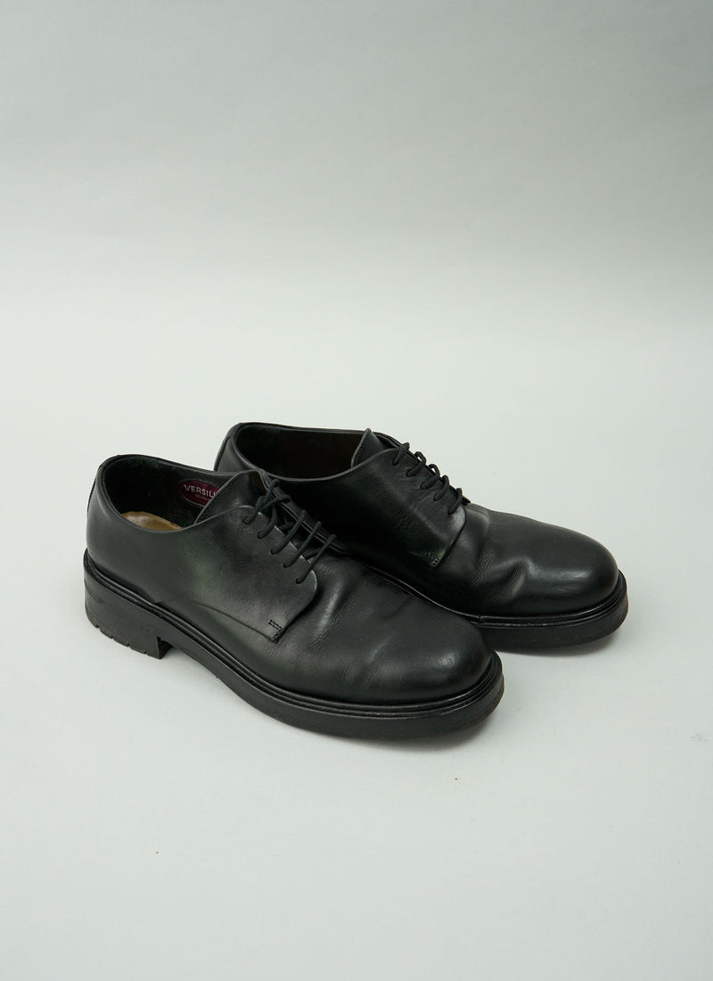 Reworn Sturlini Leather Derby Shoes Size 40 (457) | Black