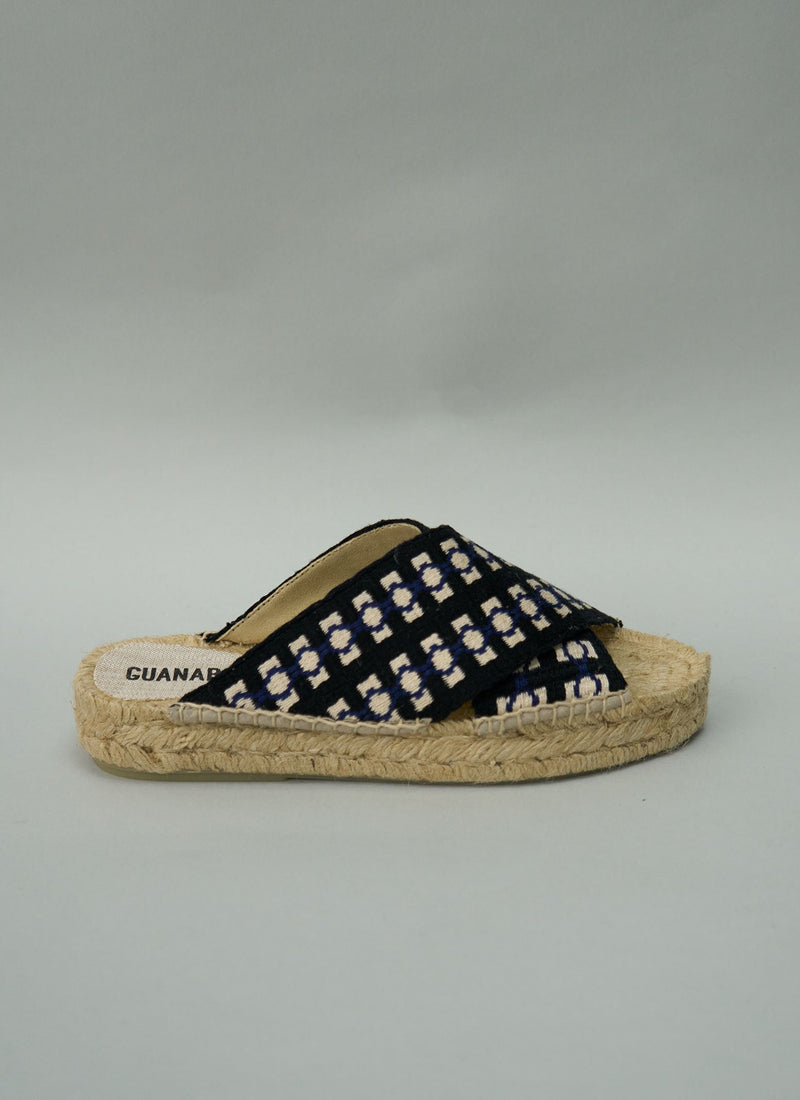 Reworn  Hand Woven Espadrilles Size 37 (561) | Blue