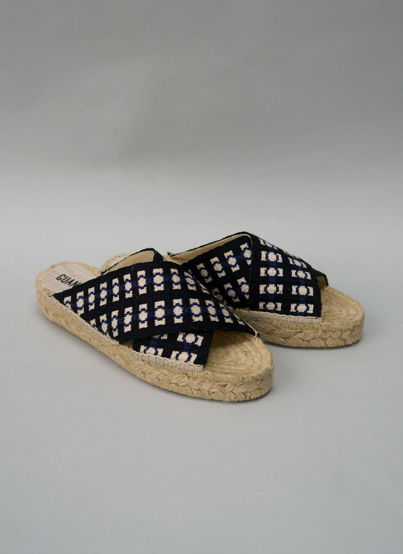 Reworn  Hand Woven Espadrilles Size 37 (561) | Blue