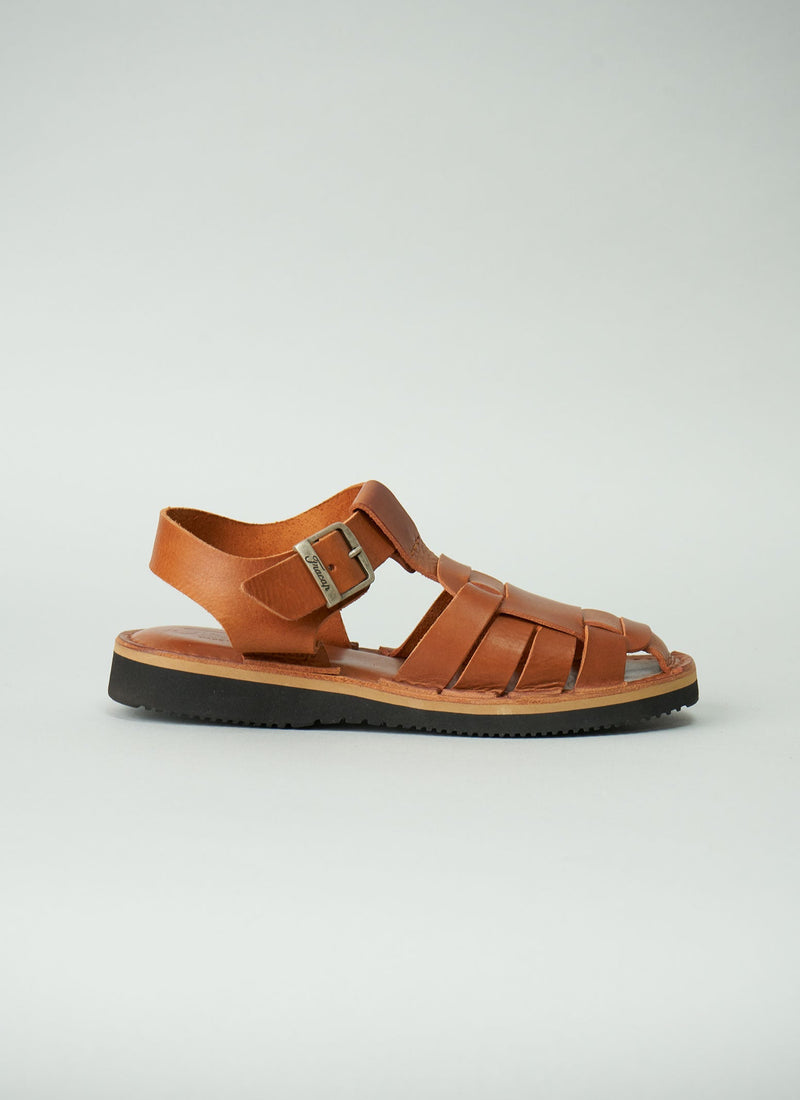 Reworn Fracap Ola Sandals Size 38 (019) | Arancio