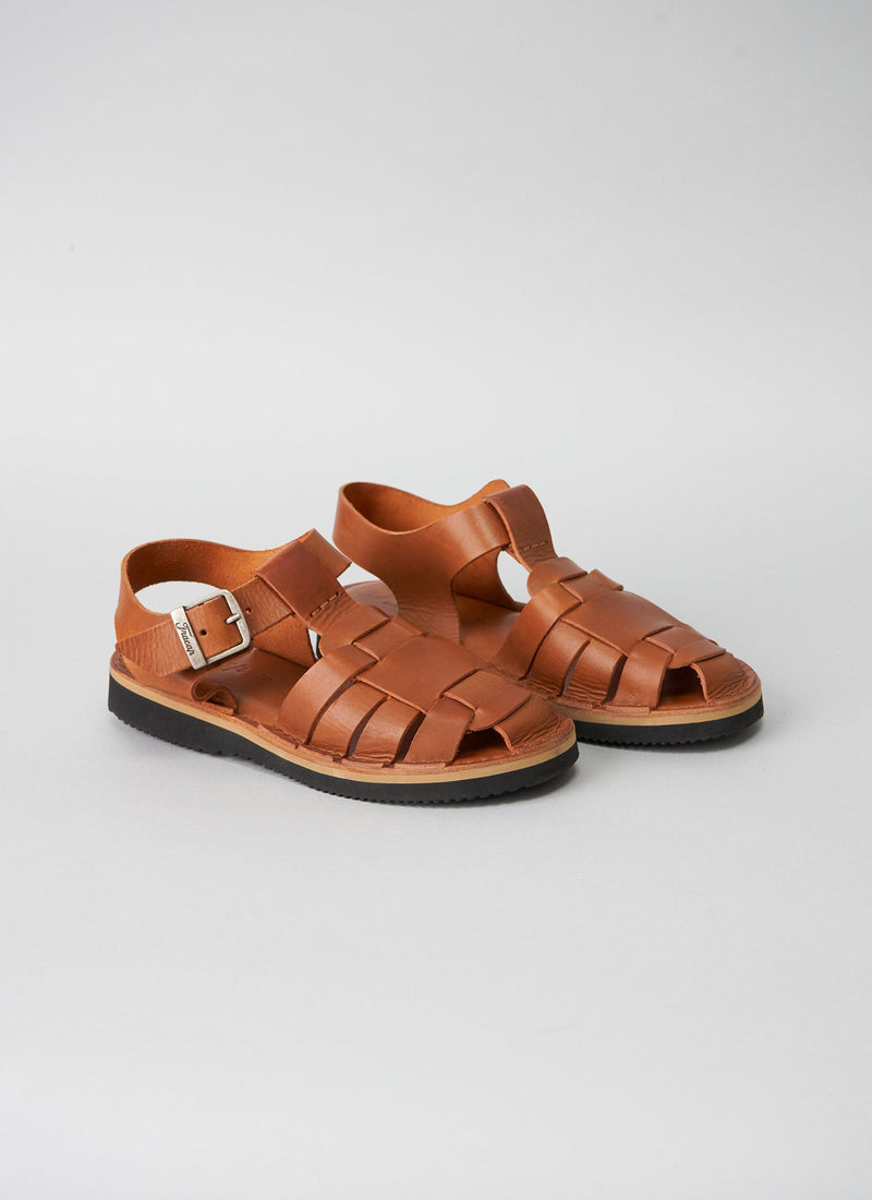 Reworn Fracap Ola Sandals Size 38 (019) | Arancio
