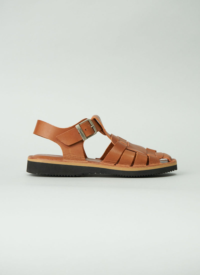 Reworn Fracap Ola Sandals Size 39 (029) | Arancio