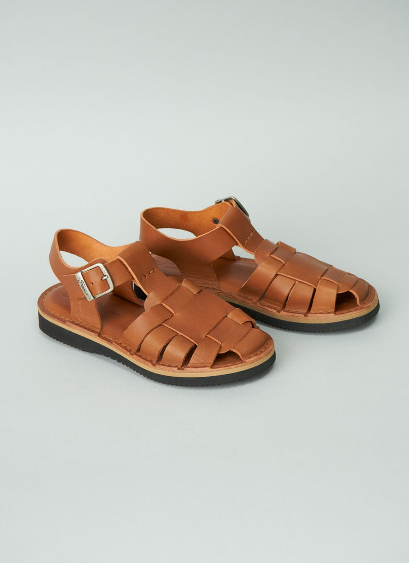 Reworn Fracap Ola Sandals Size 39 (029) | Arancio