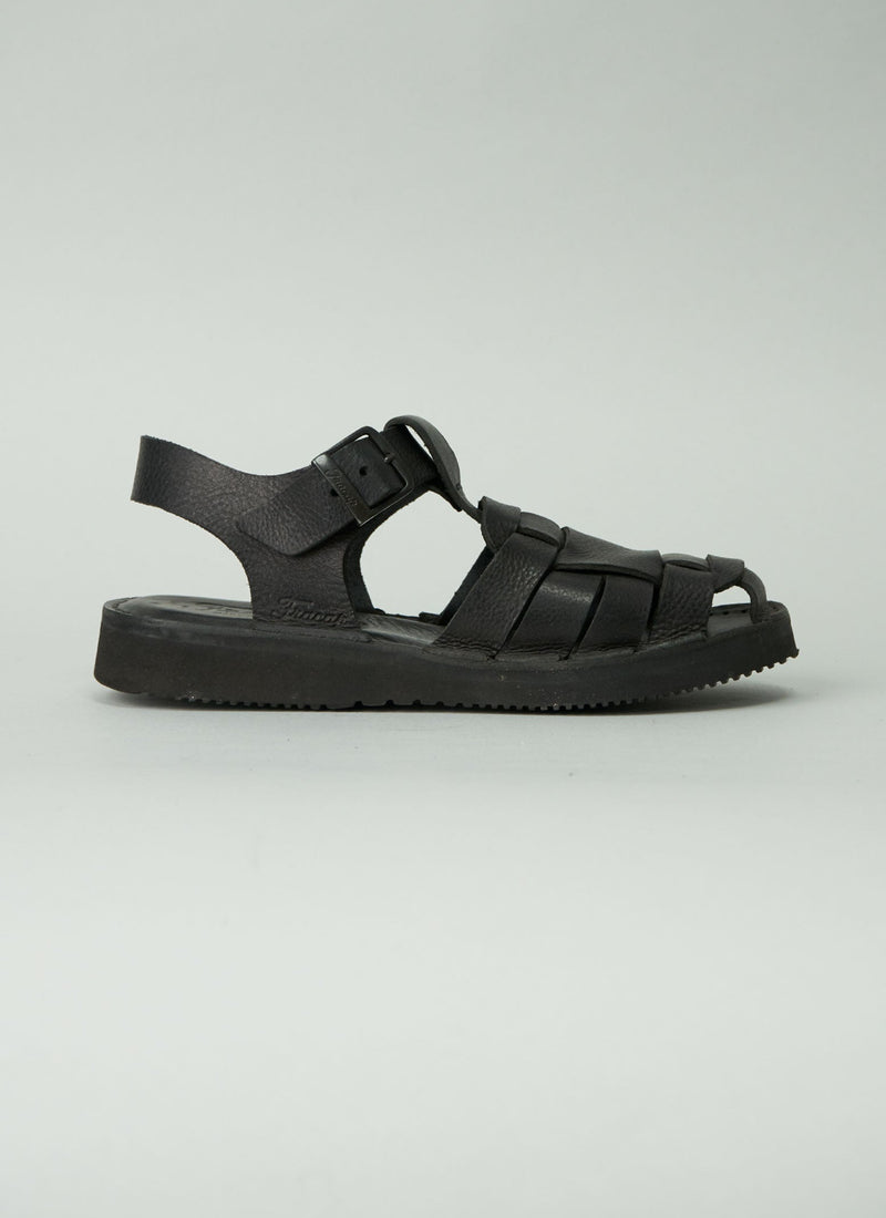 Reworn Fracap Ola Sandals Size 39 (032) | Black