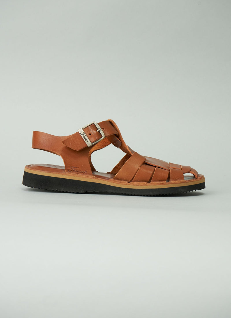 Reworn Fracap Ola Sandals Size 40 (030) | Arancio