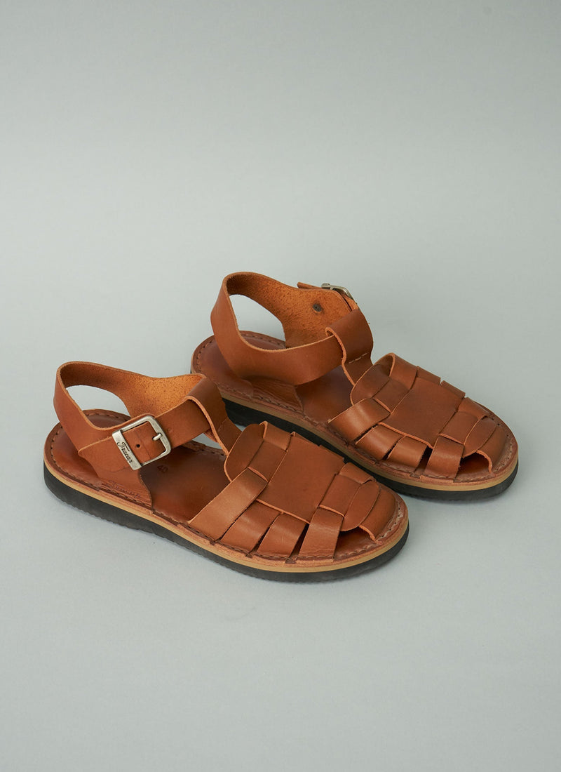 Reworn Fracap Ola Sandals Size 40 (030) | Arancio