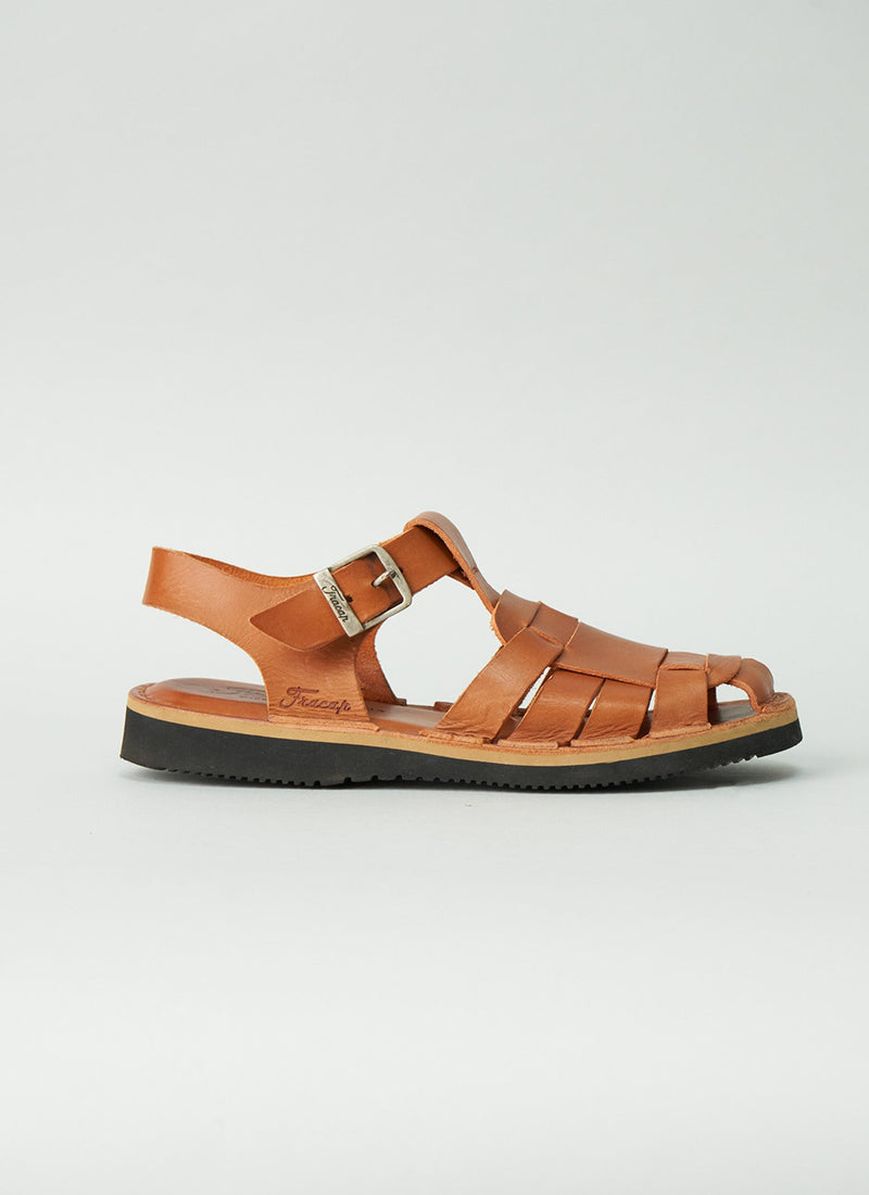 Reworn Fracap Ola Sandals Size 40 (051) | Arancio