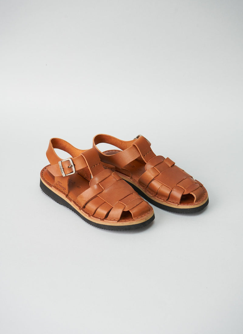 Reworn Fracap Ola Sandals Size 40 (051) | Arancio