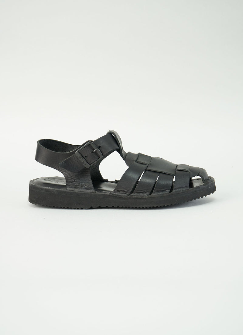 Reworn Fracap Ola Sandals Size 40 (049) | Black