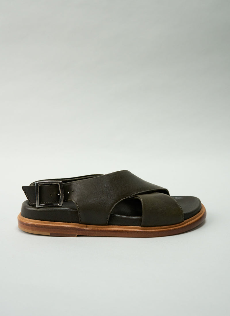 Reworn Sturlini Loafer Size 36 (557) | Dark Olive
