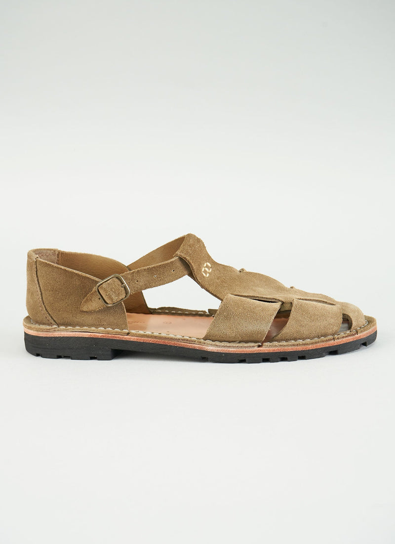 Reworn Steve Mono Sandals Size 39 (080) | Khaki